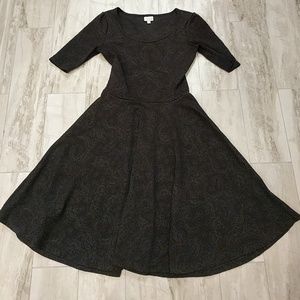 M Lularoe Nicole, black Jacquard